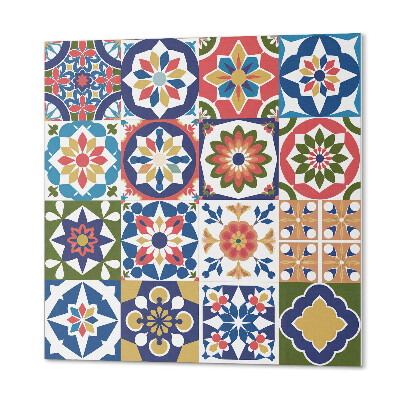 Pvc wandpaneel Stijlvolle vierkanten in mozaïekdesign