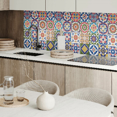 Pvc wandpaneel Stijlvolle vierkanten in mozaïekdesign