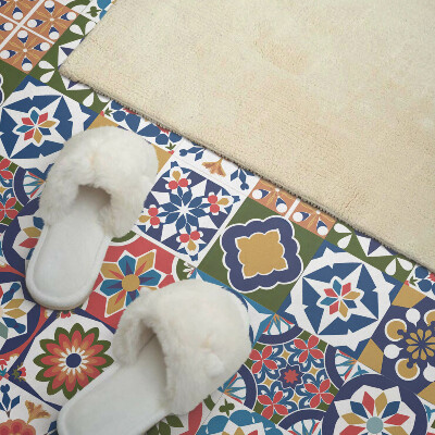 Pvc wandpaneel Stijlvolle vierkanten in mozaïekdesign