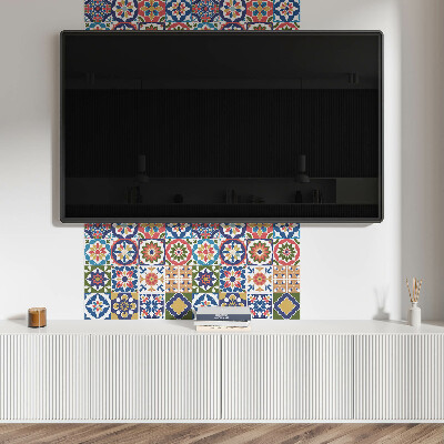 Pvc wandpaneel Stijlvolle vierkanten in mozaïekdesign