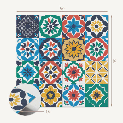 Vinyl wandbekleding Mozaïekarrangement in artistieke stijl