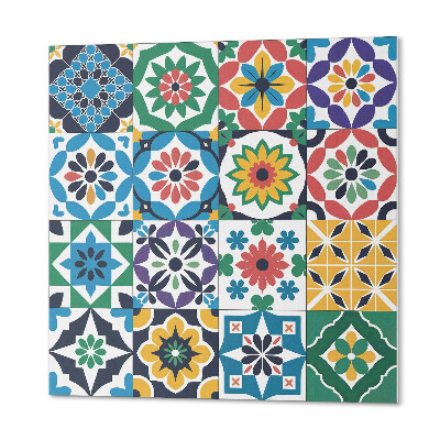 Pvc wandpaneel Stijlvolle geruite mozaïeken