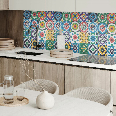 Pvc wandpaneel Stijlvolle geruite mozaïeken