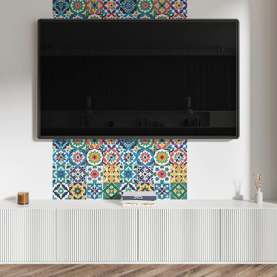 Pvc wandpaneel Stijlvolle geruite mozaïeken