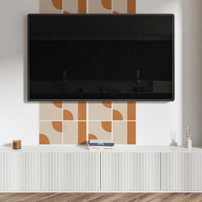 Vinyl wandbekleding Abstract geometrisch patroon