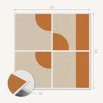 Vinyl wandbekleding Abstract geometrisch patroon