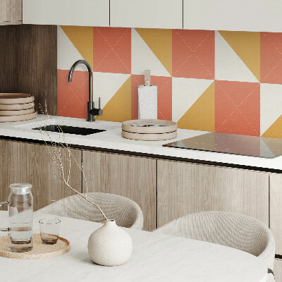 Pvc wandpaneel Warme geometrische accenten