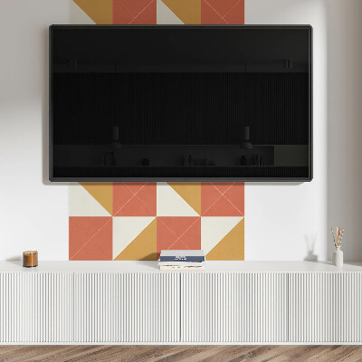 Pvc wandpaneel Warme geometrische accenten