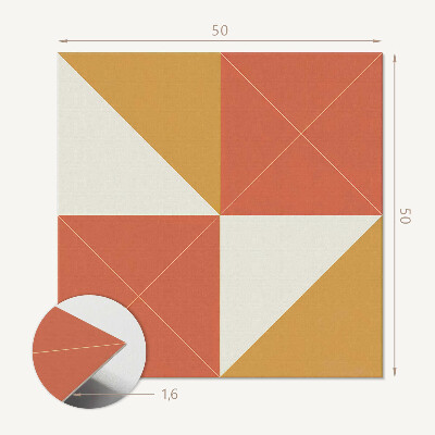 Pvc wandpaneel Warme geometrische accenten