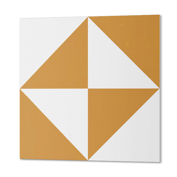 Vinyl wandbekleding Driehoeksgeometrie ingebed in vierkanten