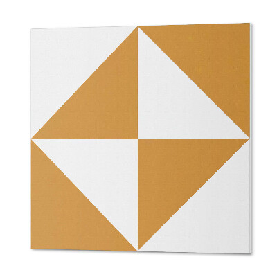 Vinyl wandbekleding Driehoeksgeometrie ingebed in vierkanten