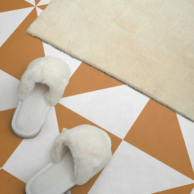 Vinyl wandbekleding Driehoeksgeometrie ingebed in vierkanten