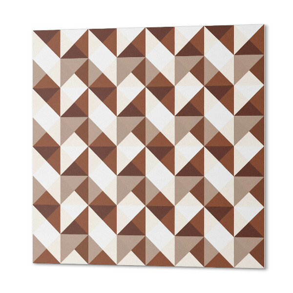 Wandbekleding vinyl Stijlvol geometrisch motief met driehoeken