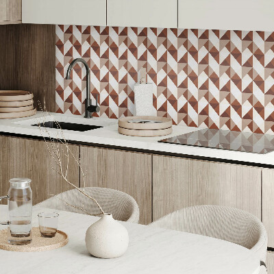 Wandbekleding vinyl Stijlvol geometrisch motief met driehoeken