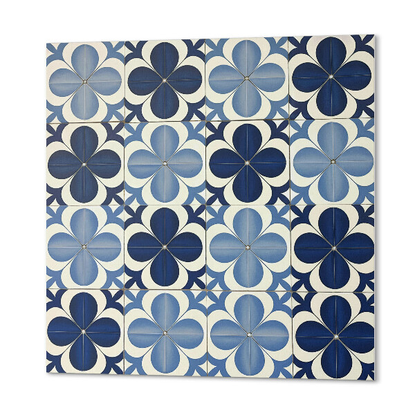 Vinyl wandbekleding Geometrie van bloemmotieven