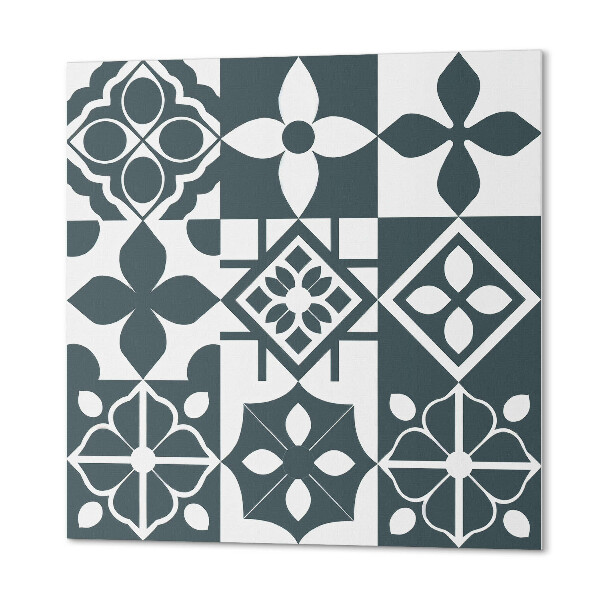 Vinyl wandbekleding Geometrische vormen op tegels