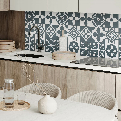 Vinyl wandbekleding Geometrische vormen op tegels