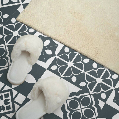 Vinyl wandbekleding Geometrische vormen op tegels