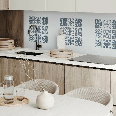 Wandbekleding vinyl Geometrische arrangementen in vierkante patronen