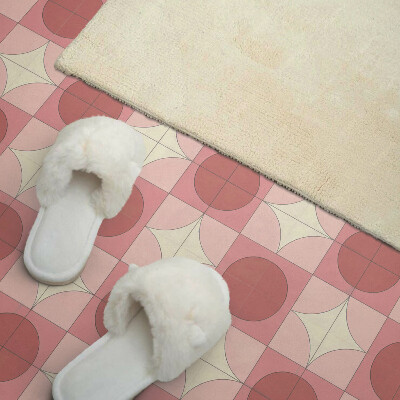 Pvc wandpaneel Cirkels met bloemenmotief