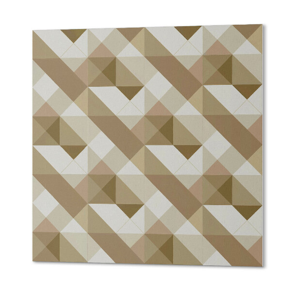 Wandbekleding vinyl Geometrisch motief in tinten van de natuur