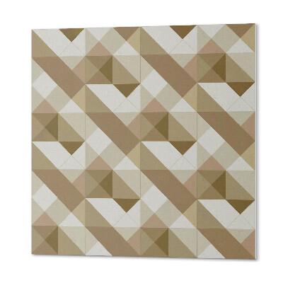 Wandbekleding vinyl Geometrisch motief in tinten van de natuur