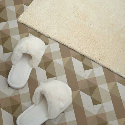 Wandbekleding vinyl Geometrisch motief in tinten van de natuur