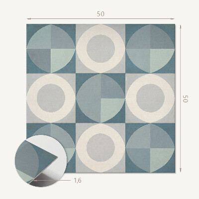 Pvc wandpaneel Geometrisch patroon met cirkels