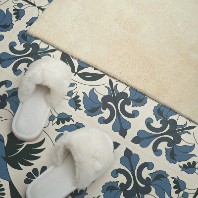 Pvc wandpaneel Patroon met vogels en bloemenaccenten