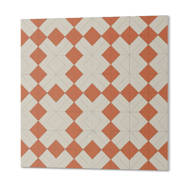 Vinyl wandbekleding Geometrie van ruiten in een raster