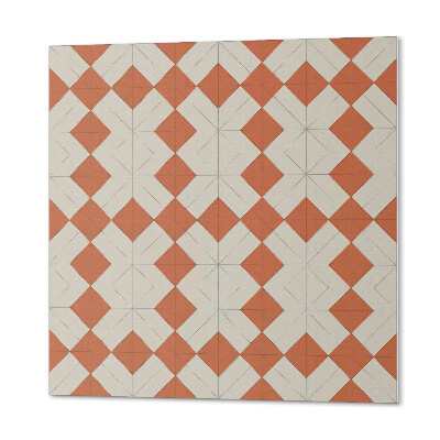 Vinyl wandbekleding Geometrie van ruiten in een raster