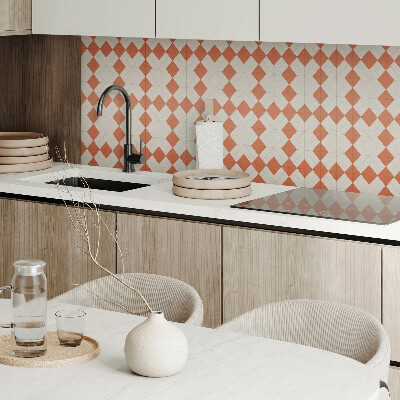 Vinyl wandbekleding Geometrie van ruiten in een raster