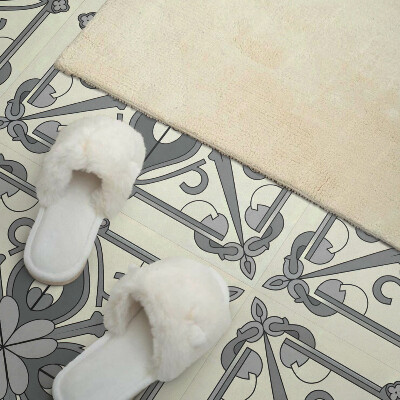 Vinyl wandbekleding Bloemmotief in perfecte balans