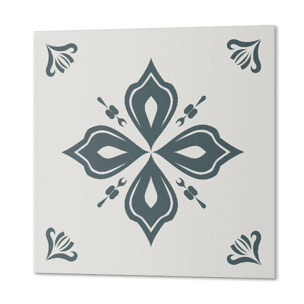 Wandbekleding vinyl Kruisbloempatroon