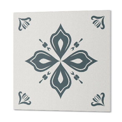 Wandbekleding vinyl Kruisbloempatroon