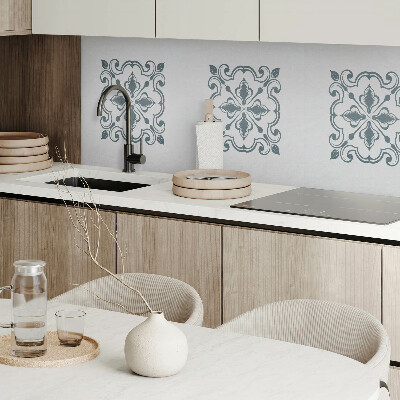 Vinyl wandbekleding Patroon met plantendecoraties