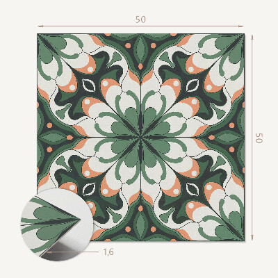 Wandbekleding vinyl Artistiek plantenpatroon