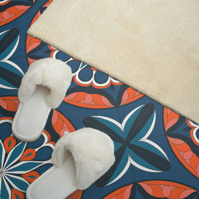 Vinyl wandbekleding Mandalapatroon met bladmotief