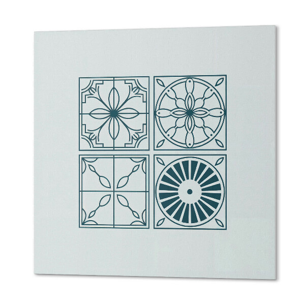 Wandbekleding vinyl Geometrie in een betegelde versie