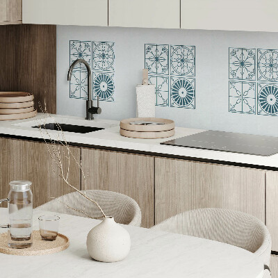 Wandbekleding vinyl Geometrie in een betegelde versie