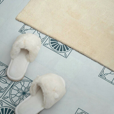 Wandbekleding vinyl Geometrie in een betegelde versie