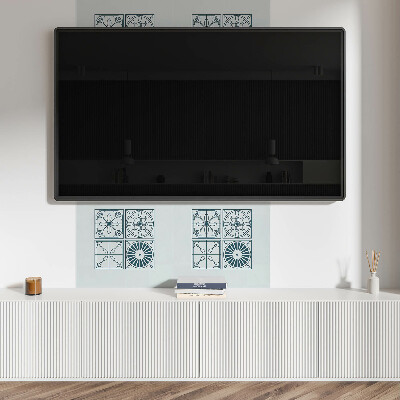 Wandbekleding vinyl Geometrie in een betegelde versie