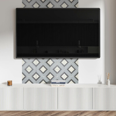 Wandbekleding vinyl Geometrie in pasteltinten