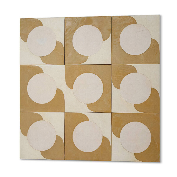 Vinyl wandbekleding Abstracte cirkels en bogen in de meetkunde