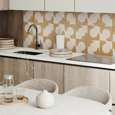 Vinyl wandbekleding Abstracte cirkels en bogen in de meetkunde