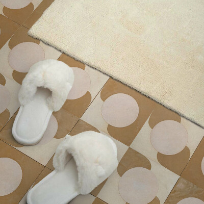 Vinyl wandbekleding Abstracte cirkels en bogen in de meetkunde