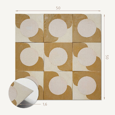 Vinyl wandbekleding Abstracte cirkels en bogen in de meetkunde