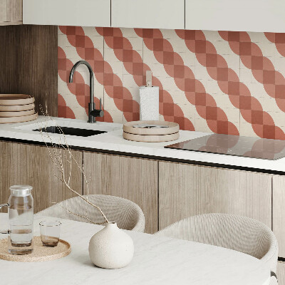 Pvc wandpaneel Stijlvol geometrisch golvend patroon