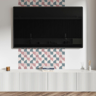 Vinyl wandbekleding Geometrische figuren in een abstracte stijl