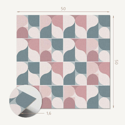 Vinyl wandbekleding Geometrische figuren in een abstracte stijl